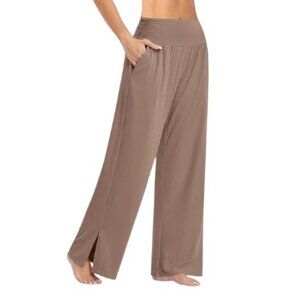 UEU Womens Wide Leg High Waisted AdjustableYoga Pants XXL NWT